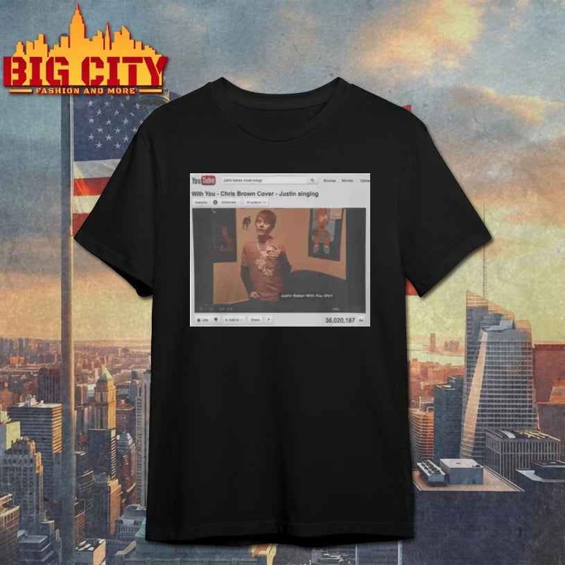 Official Justin Bieber With You Iconic Pop Style T-shirt
