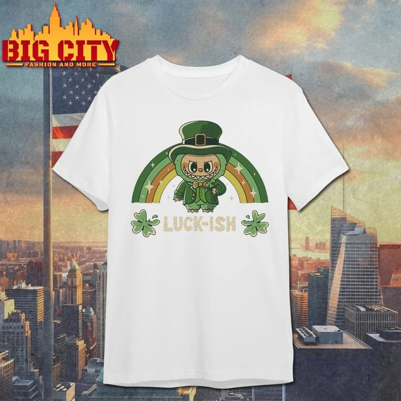 Official Labubu Luckish st patrick day T-shirt