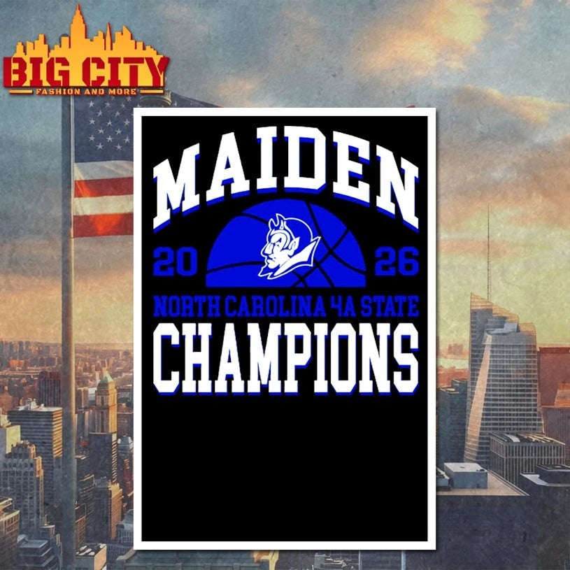 Official Maiden 2026 North Carolina 4a State Champions shirt