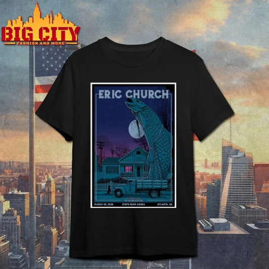 Official Mar 20 2026 Eric Church Atlanta, GA Poster T-shirt