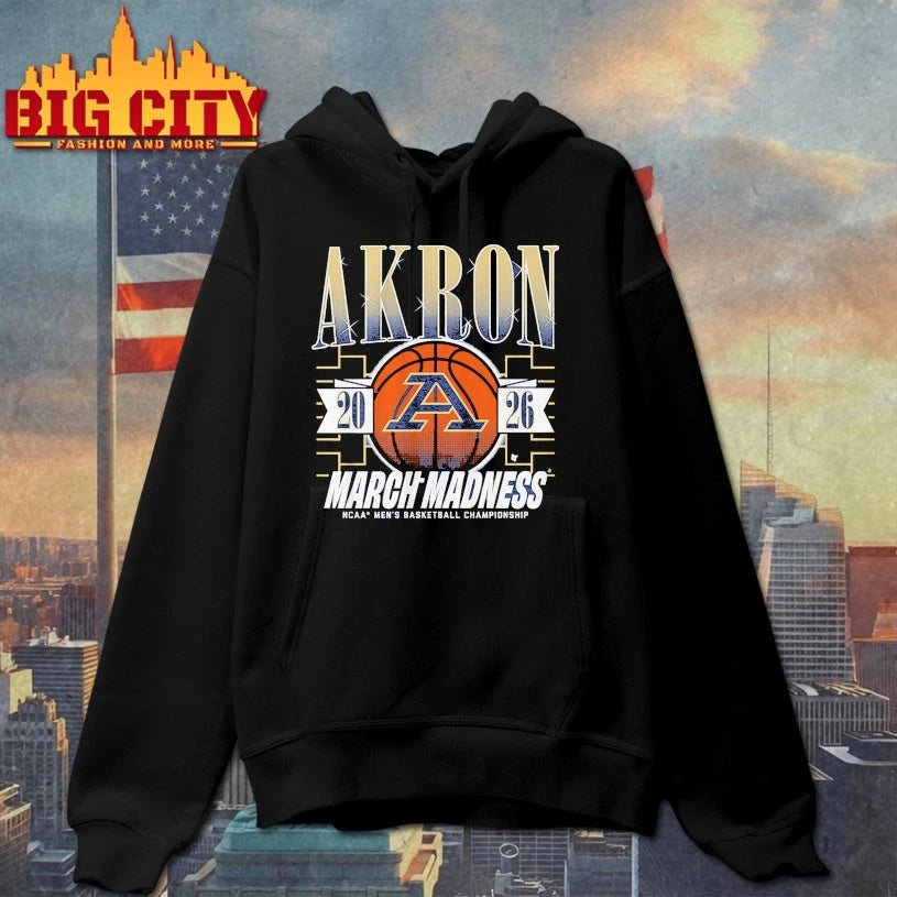 Official March Madness Akron Zips 2026 NCAA men’s basketball championship T-shirt