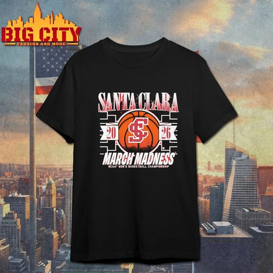 Official March Madness Santa Clara Broncos 2026 NCAA men’s basketball championship T-shirt