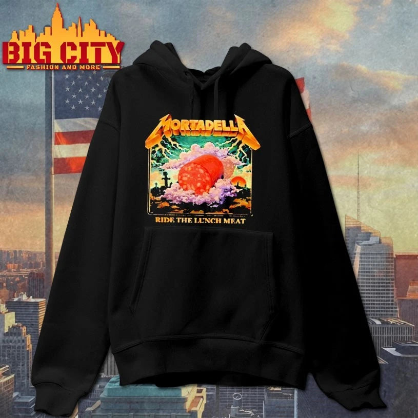 Official Mortadella Ride The Lunch Meat Italian Food Funny T-shirt