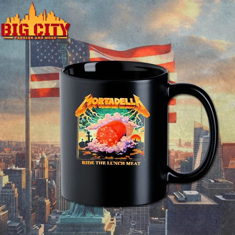 Official Mortadella Ride The Lunch Meat Italian Food Funny T-shirt