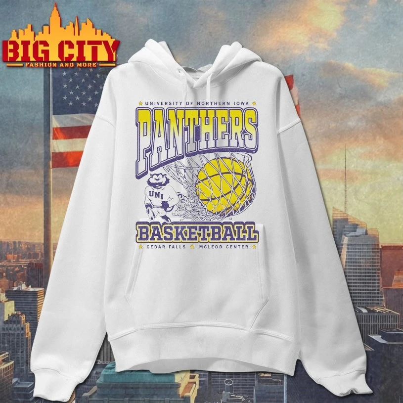 Official Panthers Basketball Cedar fall Mcleod center T-shirt