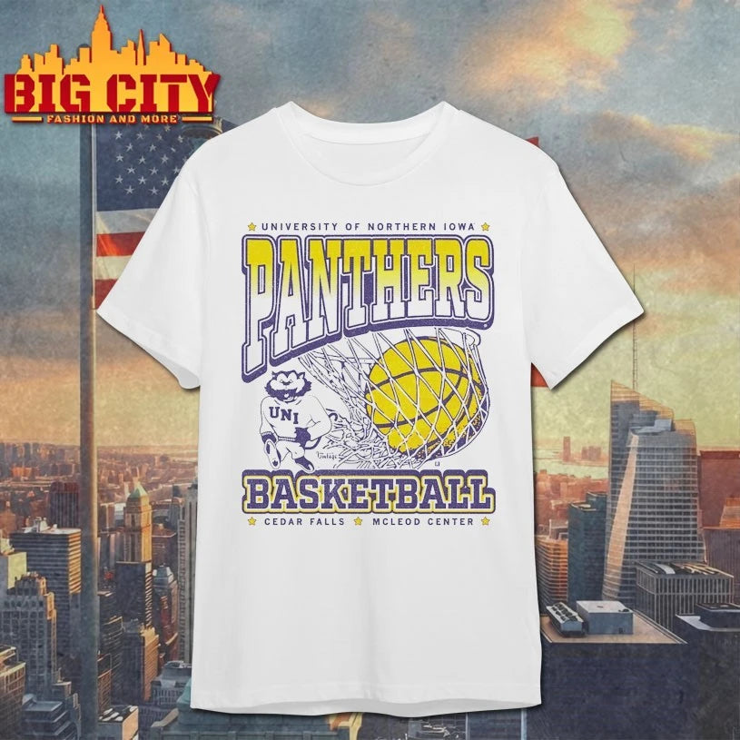 Official Panthers Basketball Cedar fall Mcleod center T-shirt