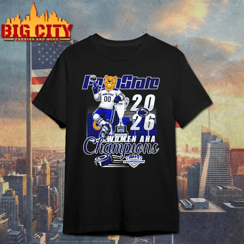Official Penn State 2026 Women AHA champions Macos T-shirt