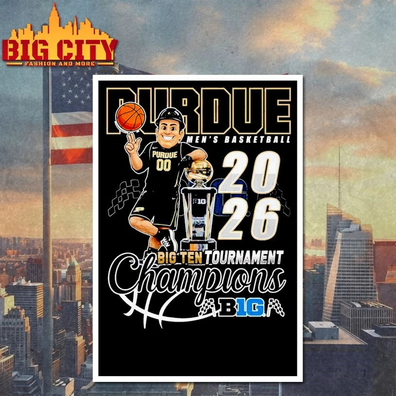 Official Purdue Men’s basketball 2026 big ten tournament champions T-shirt