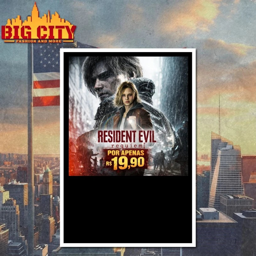 Official Resident Evil requiem for apenas r$ 19,90 poster T-shirt