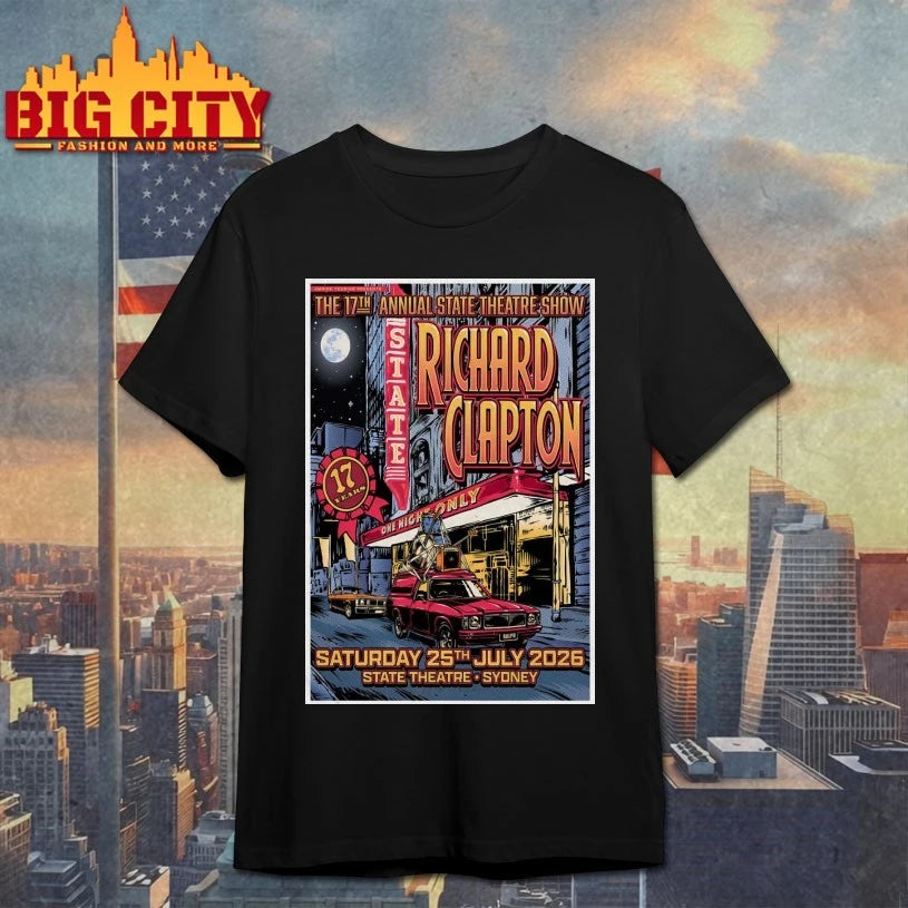 Official Richard Clapton Sydney AUS 7-25-2026 Poster T-shirt