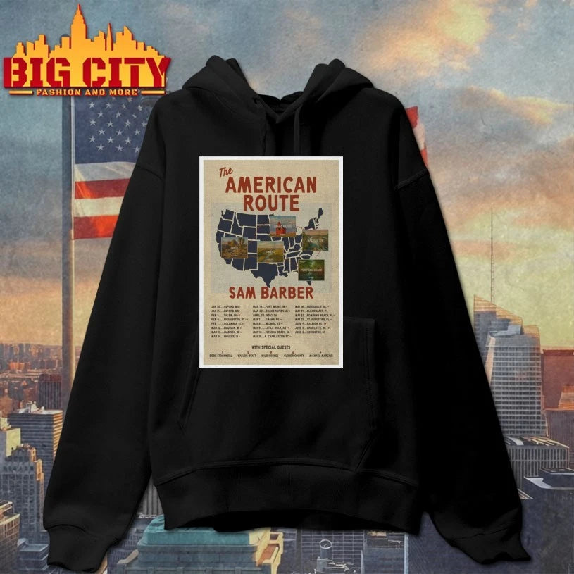 Official Sam Barber Taking The American Route 2026 Poster T-shirt