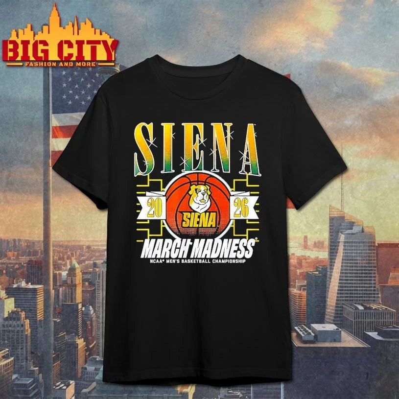 Official Siena Saints 2026 March Madness NCAA men’s basketball championship T-shirt