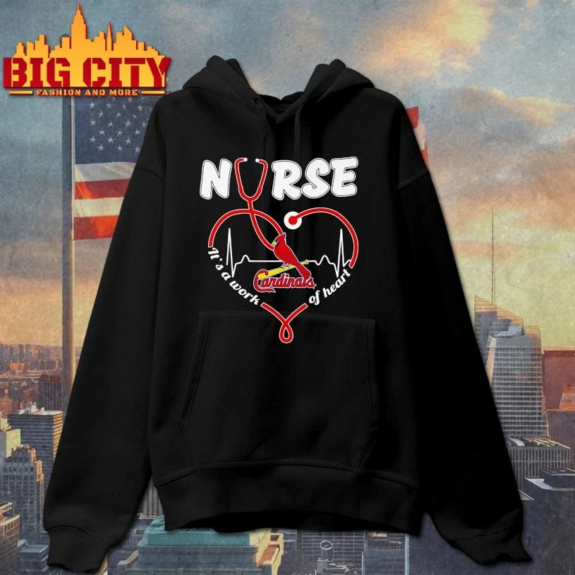 Official St. Louis Cardinals Nurse It’s a work of heart shirt