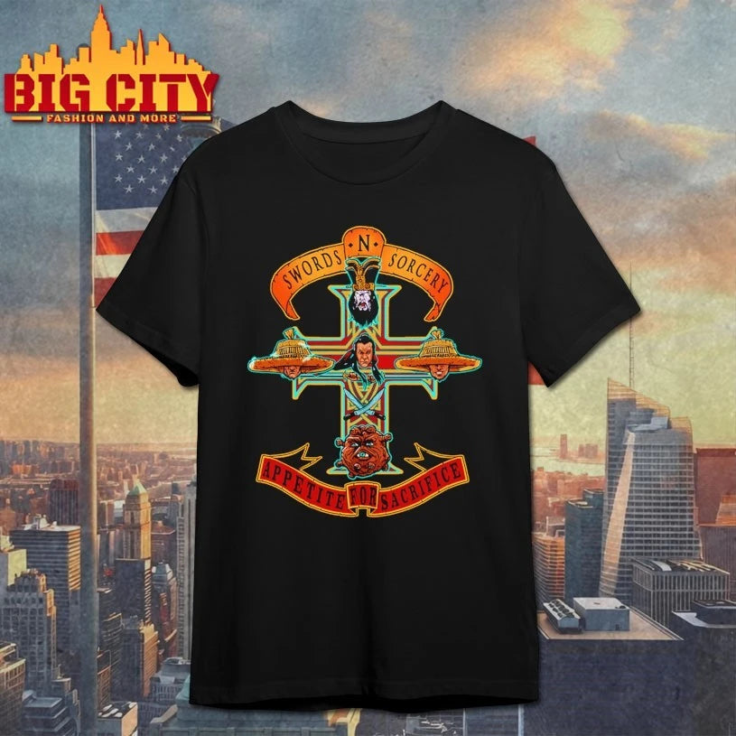 Official Swords N sorcery Appetite For Sacrifice T-shirt