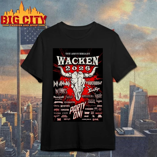 Official The anniversary Wacken 2026 Poster shirt