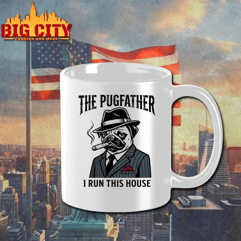 Official The Pugfather I run this house T-shirt