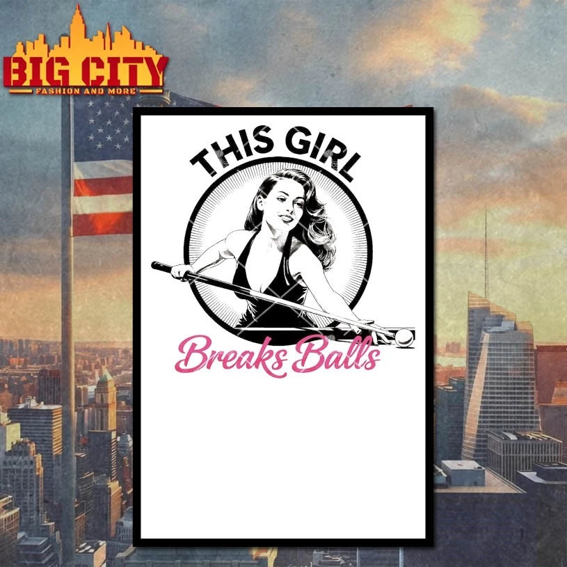 Official This Girl Breaks Balls T-Shirt