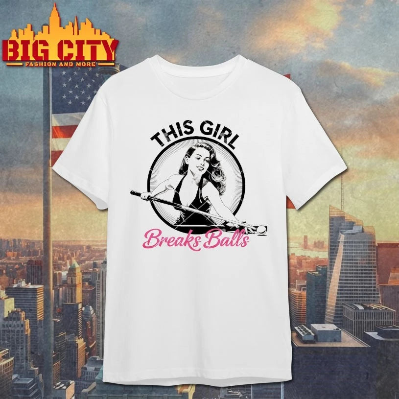 Official This Girl Breaks Balls T-Shirt