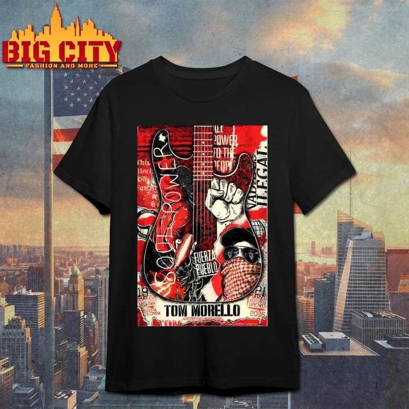 Official Tom Morello Tour In Bogota, Colombia 3-19-2026 Poster T-shirt