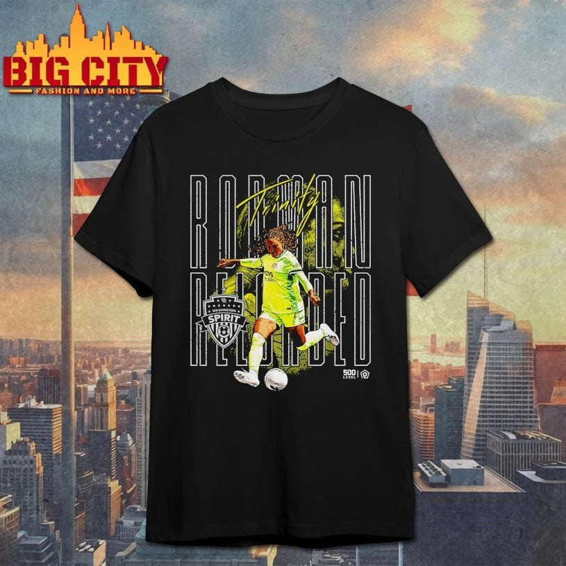 Official Trinity Rodman Washington Spirit Reloaded signature T-shirt