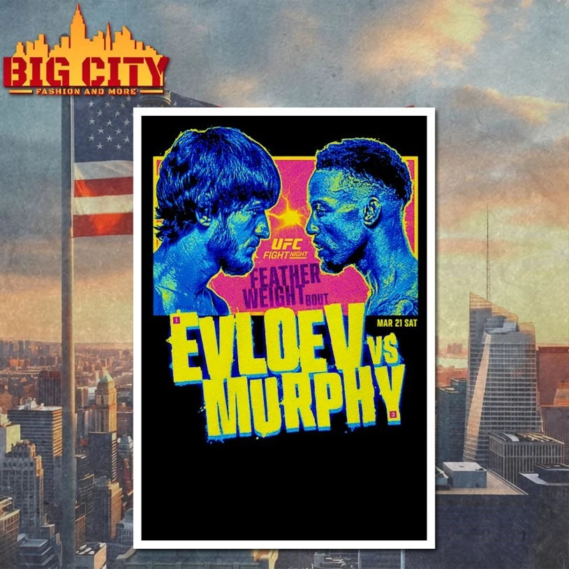 Official UFC Fight Night 2026 Evloev Vs. Murphy Match Up T-shirt