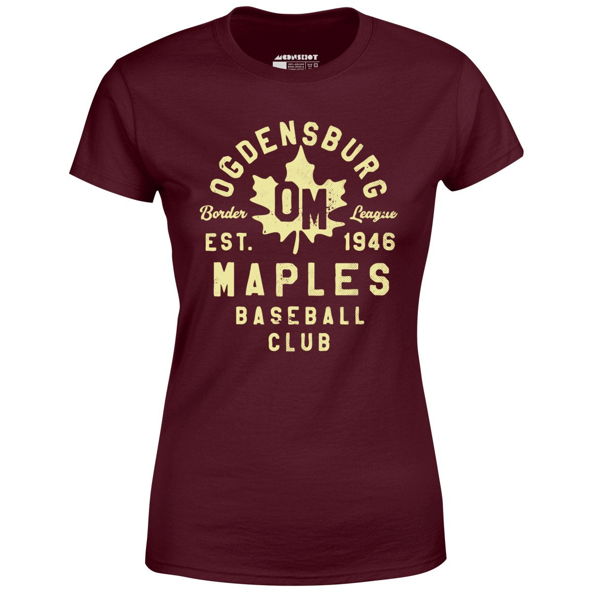 Ogdensburg Maples - New York - Vintage Defunct Baseball Teams - Women's T-Shirt