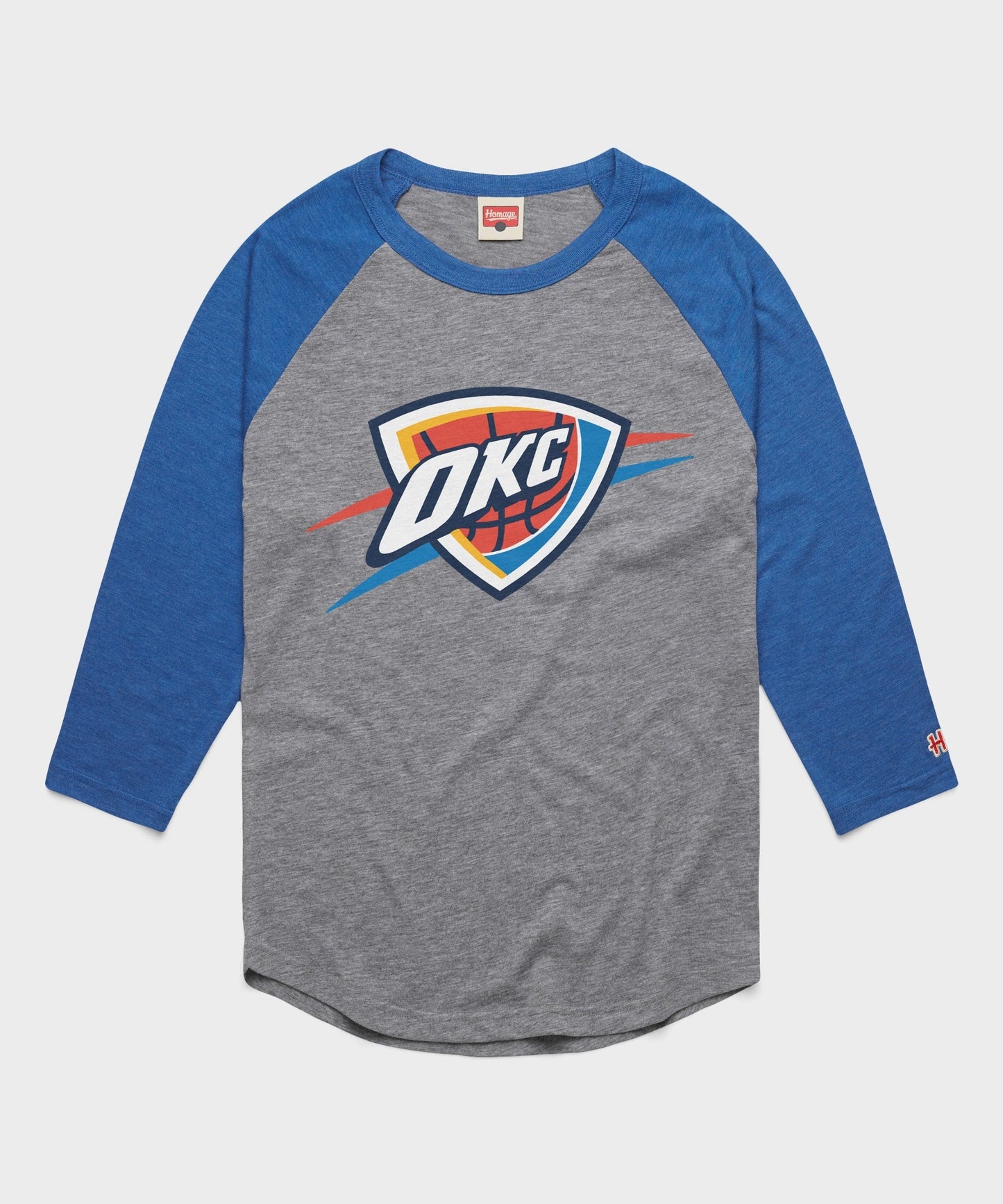 OKC Thunder Logo Raglan