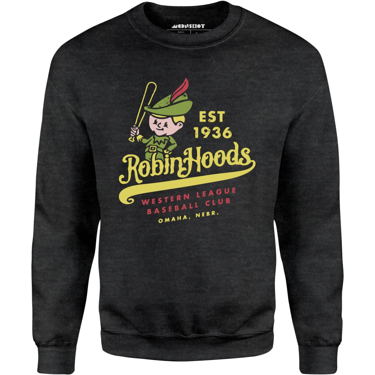 Omaha Robin Hoods - Nebraska - Vintage Defunct Baseball Teams - Unisex Sweatshirt