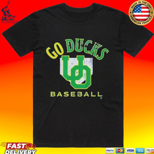 Oregon Go Ducks Baseball Home Plate T-shirt