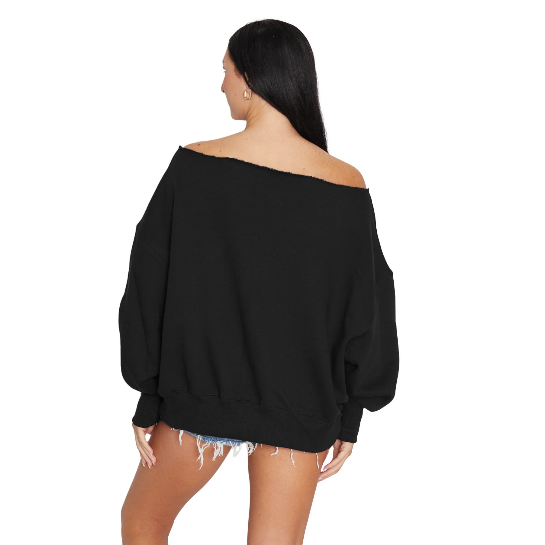 App State Off the Shoulder Sweatshirt - clothing by TeeHivey.com (Image 3)