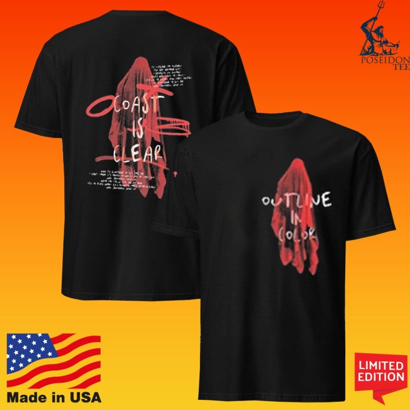 Outline In Color Coast Is Clear Ghost T-shirt