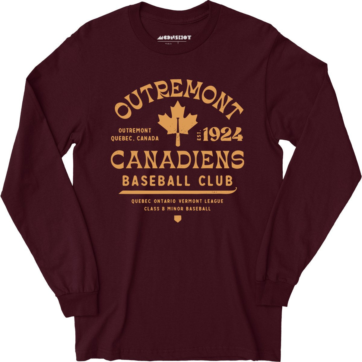 Outremont Canadiens - Canada - Vintage Defunct Baseball Teams - Long Sleeve T-Shirt