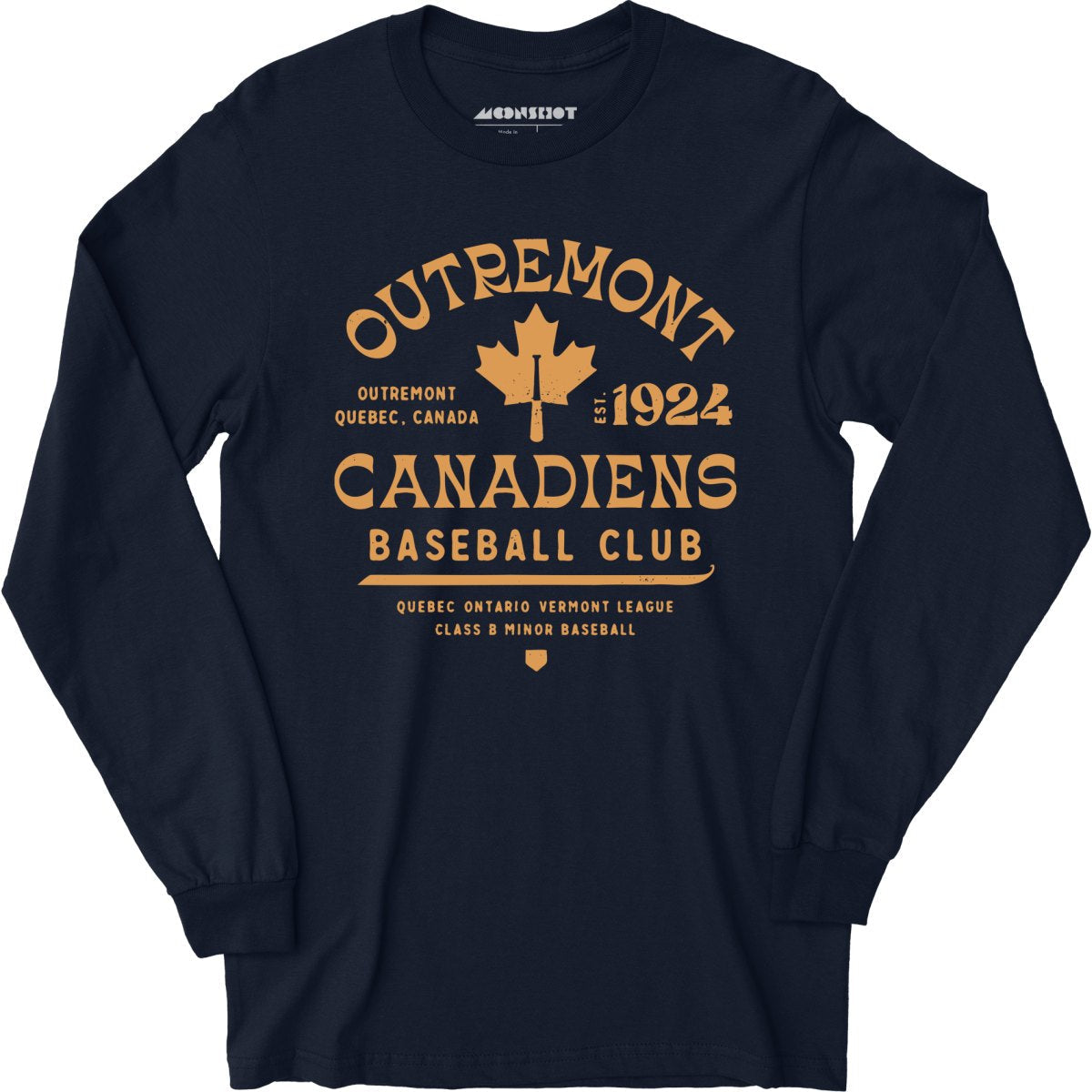 Outremont Canadiens - Canada - Vintage Defunct Baseball Teams - Long Sleeve T-Shirt