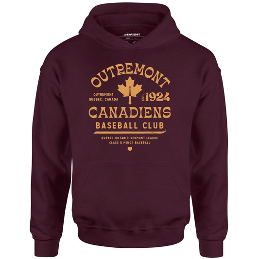 Outremont Canadiens - Canada - Vintage Defunct Baseball Teams - Unisex Hoodie