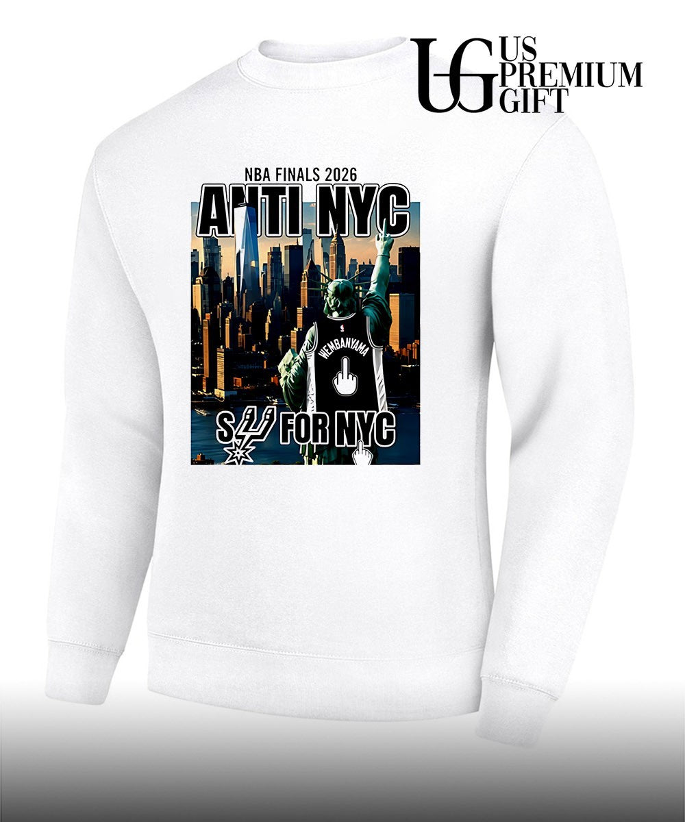 San Antonio Spurs Victor Wembanyama 1 Statue of Liberty fuck NYC New York Skyline Finals 2026 shirt