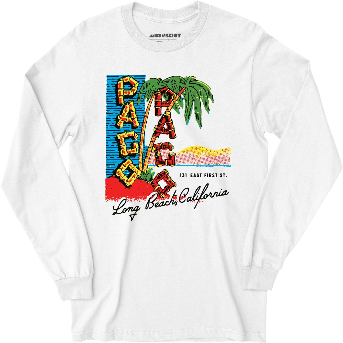Pago Pago - Long Beach, CA - Vintage Tiki Bar - Long Sleeve T-Shirt