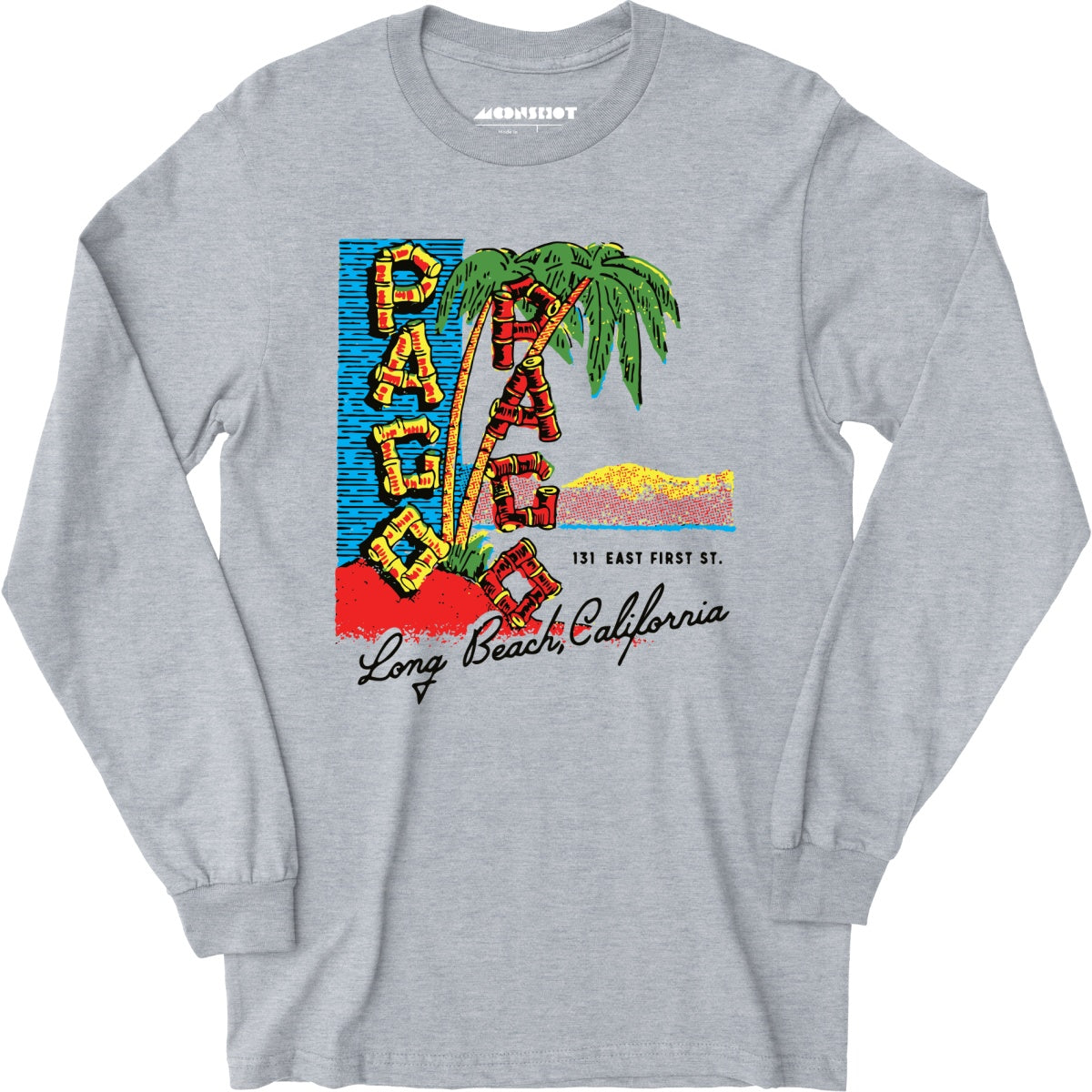 Pago Pago - Long Beach, CA - Vintage Tiki Bar - Long Sleeve T-Shirt