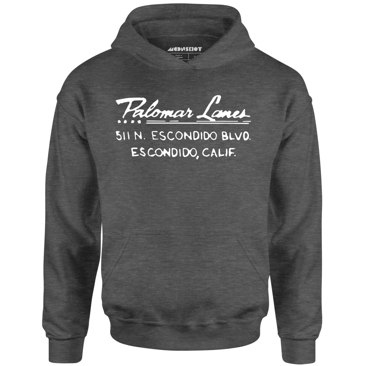 Palomar Lanes - Escondido, CA - Vintage Bowling Alley - Unisex Hoodie