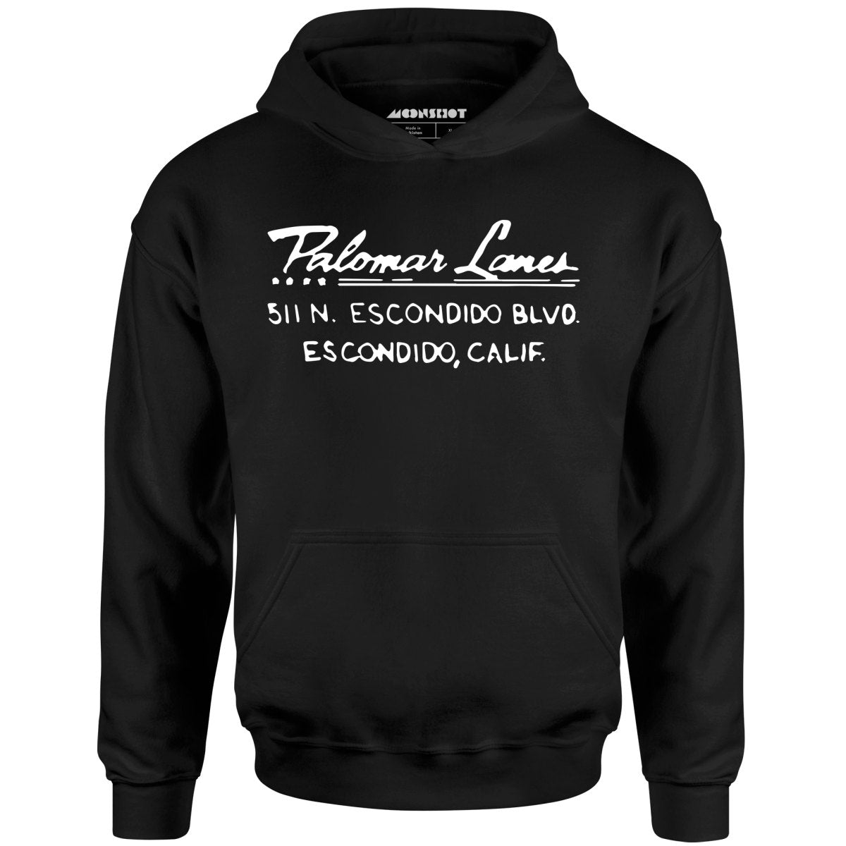 Palomar Lanes - Escondido, CA - Vintage Bowling Alley - Unisex Hoodie