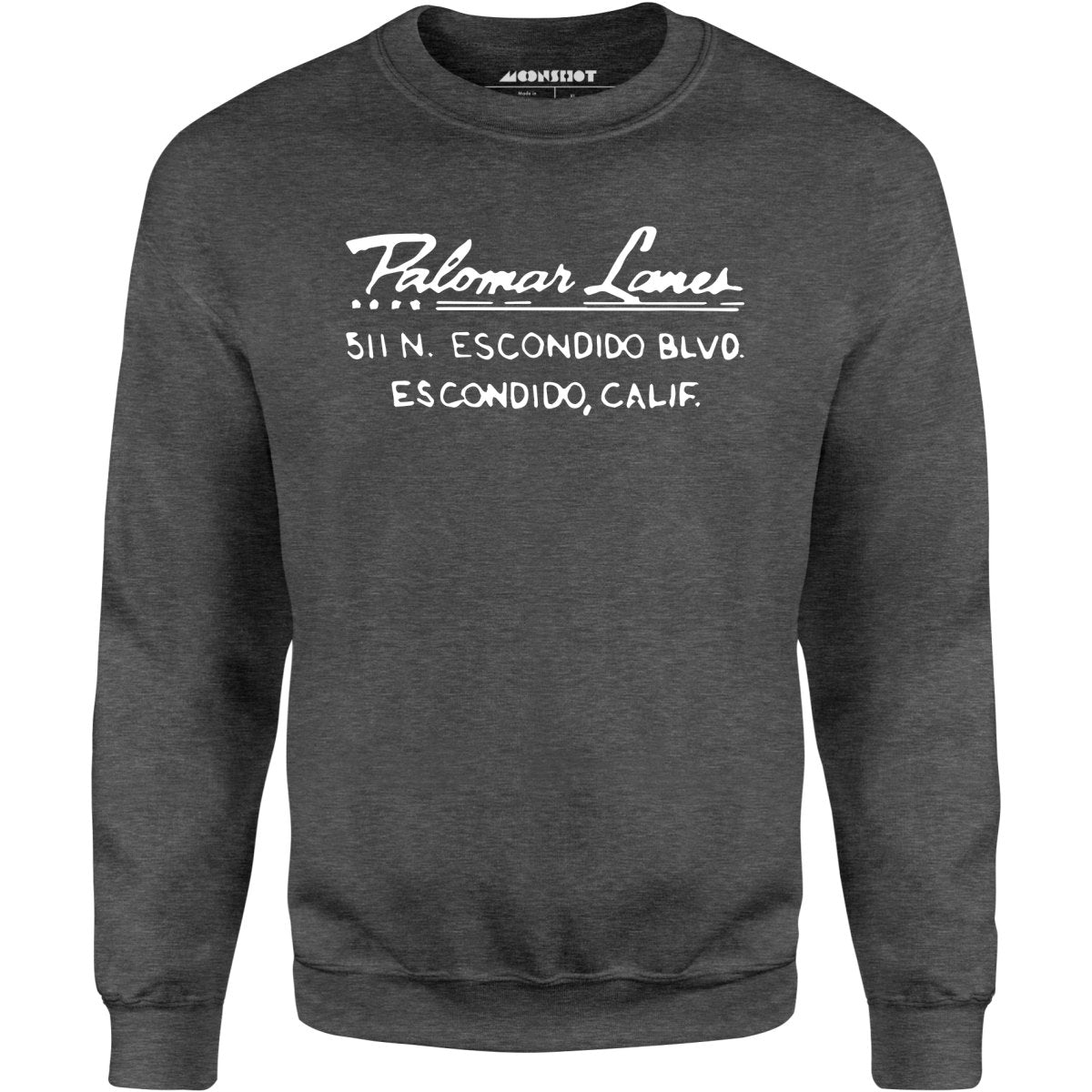 Palomar Lanes - Escondido, CA - Vintage Bowling Alley - Unisex Sweatshirt