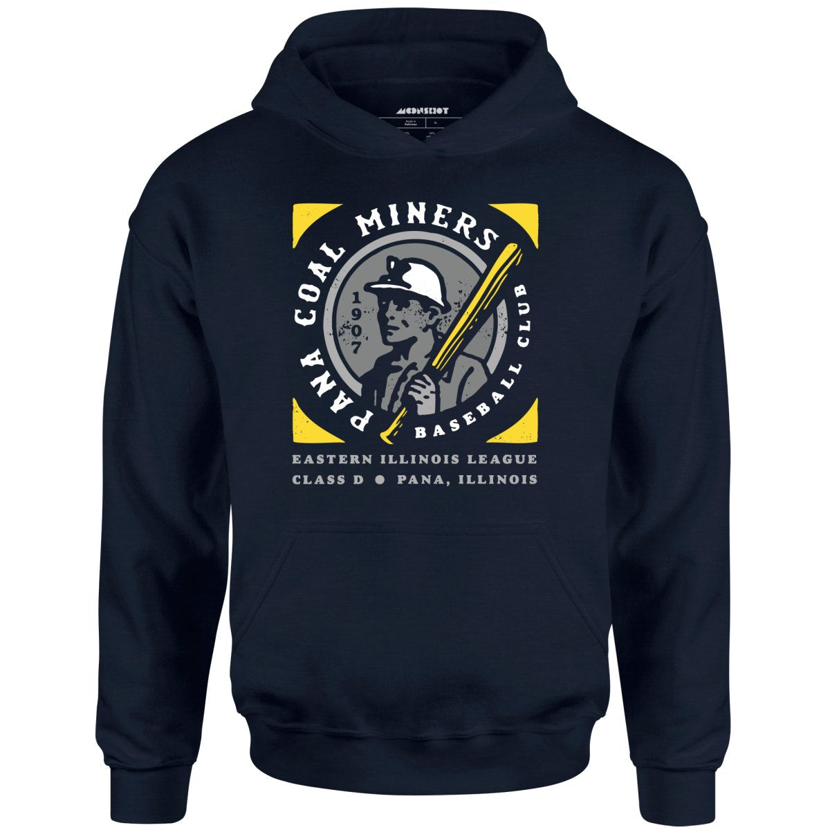 Pana Coal Miners - Illinois - Vintage Defunct Baseball Teams - Unisex Hoodie