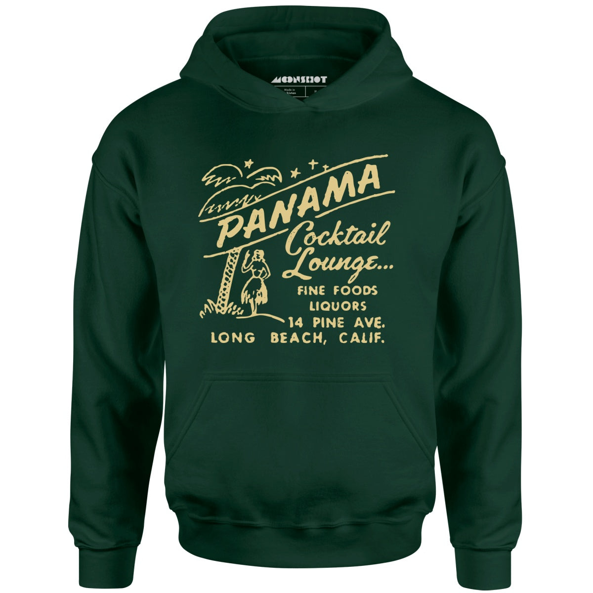 Panama Cocktail Lounge - Long Beach, CA - Vintage Tiki Bar - Unisex Hoodie