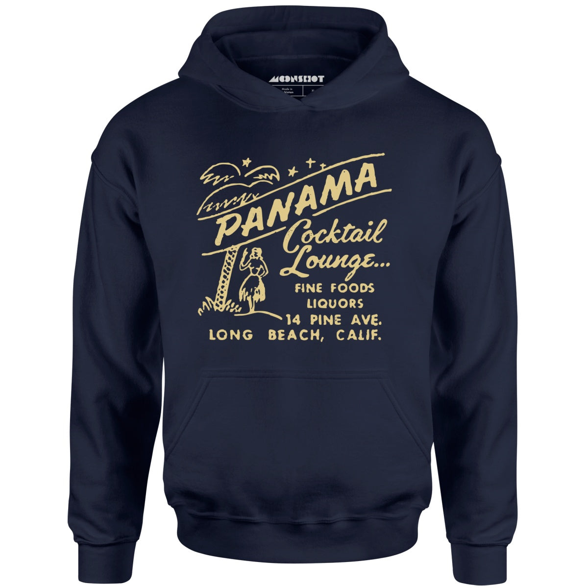 Panama Cocktail Lounge - Long Beach, CA - Vintage Tiki Bar - Unisex Hoodie