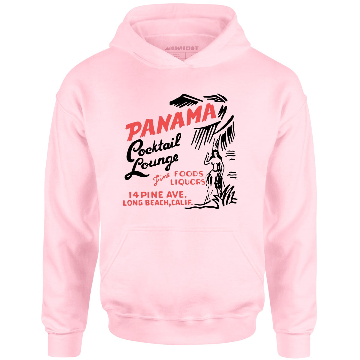 Panama Cocktail Lounge v2 - Long Beach, CA - Vintage Tiki Bar - Unisex Hoodie