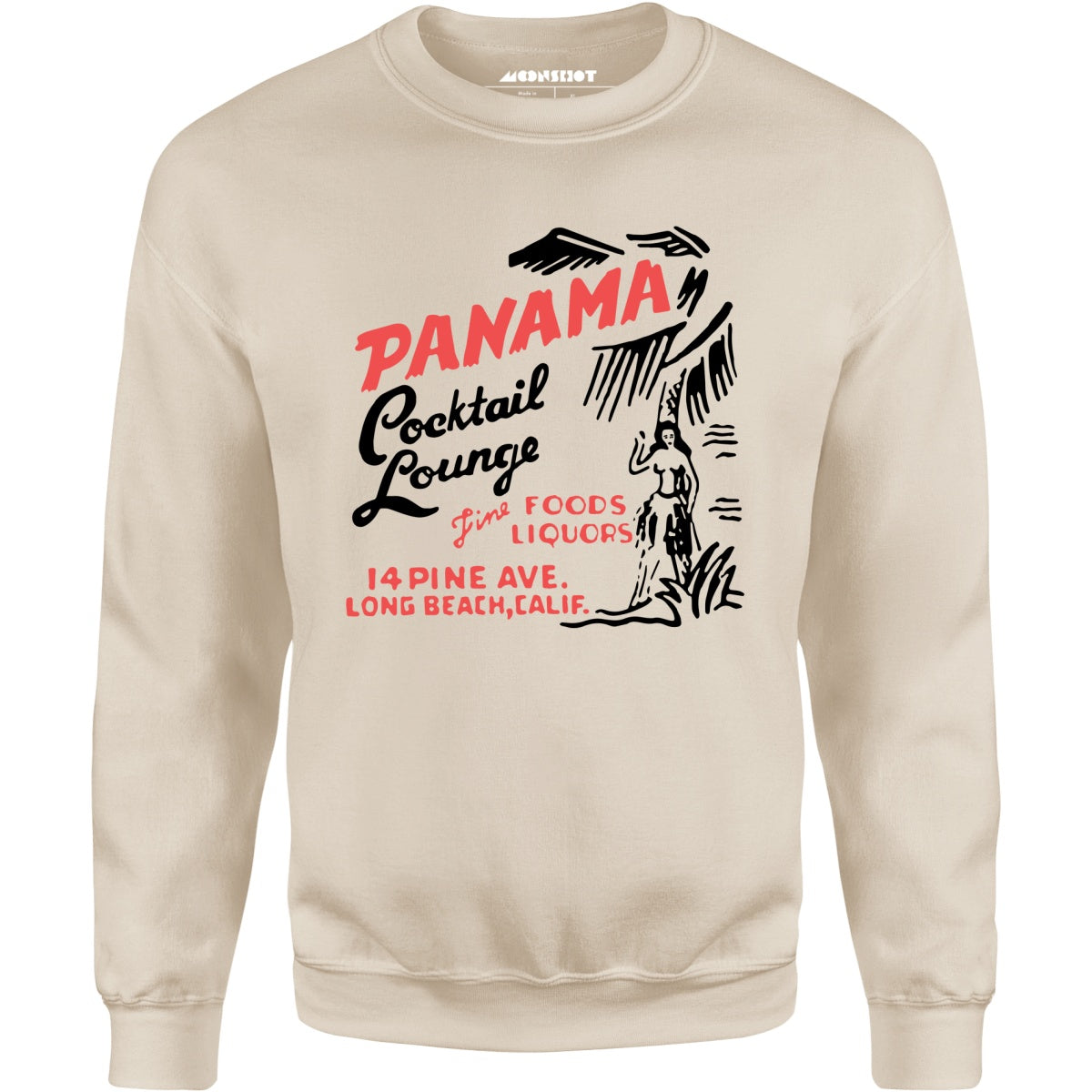 Panama Cocktail Lounge v2 - Long Beach, CA - Vintage Tiki Bar - Unisex Sweatshirt