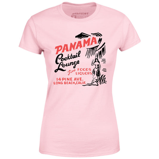 Panama Cocktail Lounge v2 - Long Beach, CA - Vintage Tiki Bar - Women's T-Shirt
