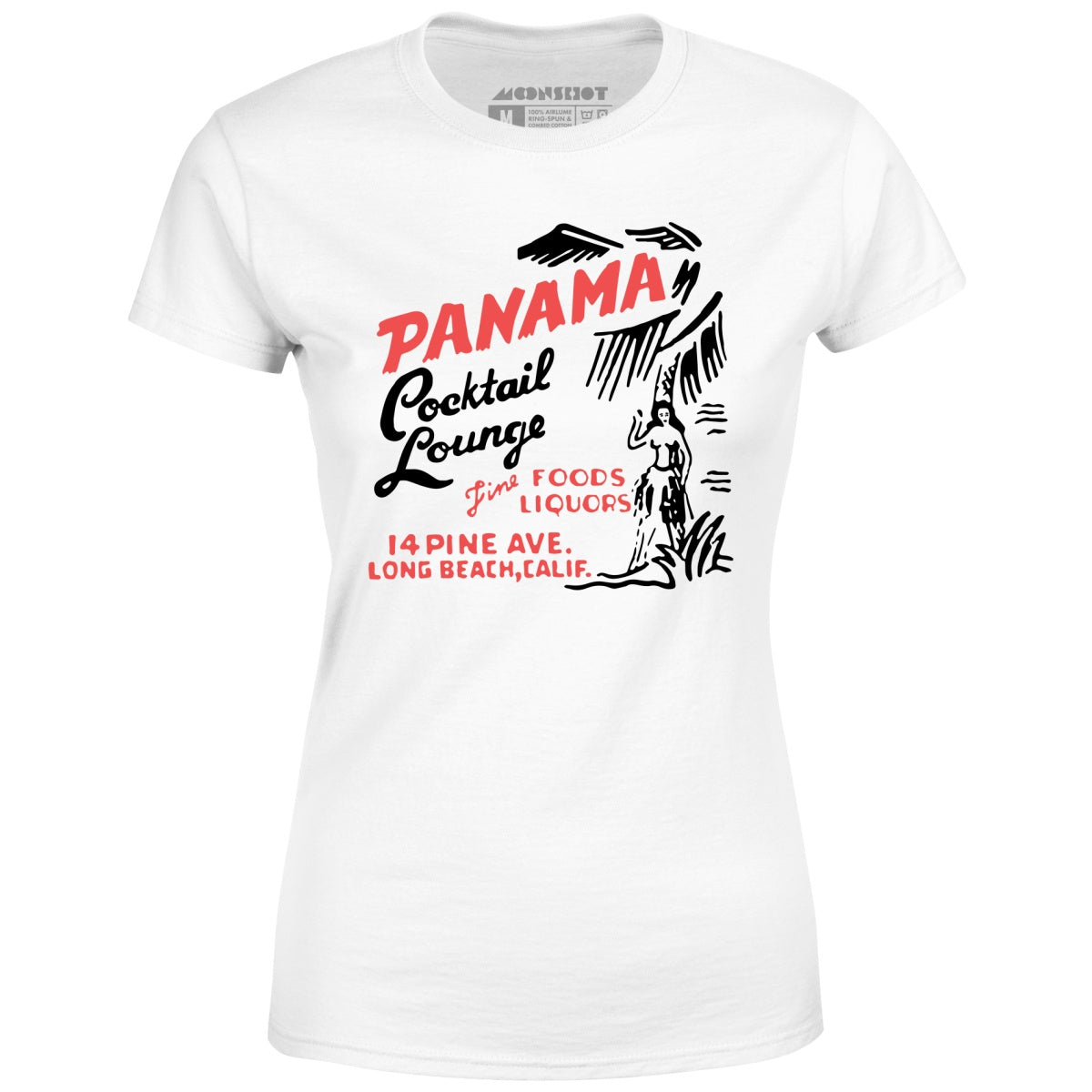 Panama Cocktail Lounge v2 - Long Beach, CA - Vintage Tiki Bar - Women's T-Shirt