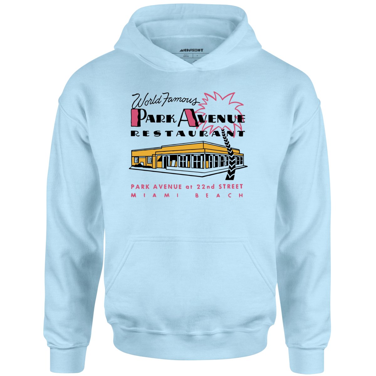 Park Avenue - Miami Beach, FL - Vintage Restaurant - Unisex Hoodie