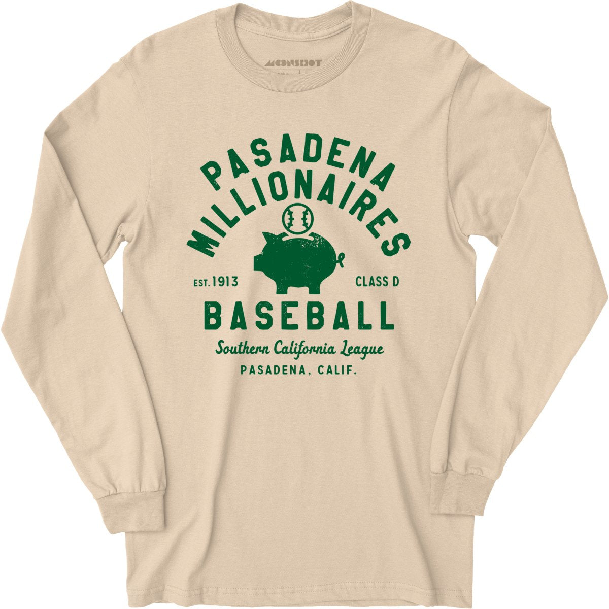 Pasadena Millionaires - California - Vintage Defunct Baseball Teams - Long Sleeve T-Shirt