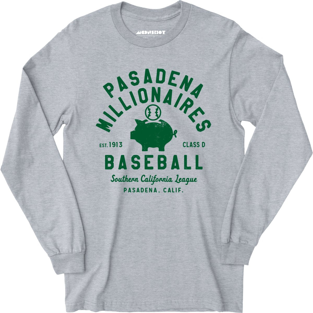 Pasadena Millionaires - California - Vintage Defunct Baseball Teams - Long Sleeve T-Shirt